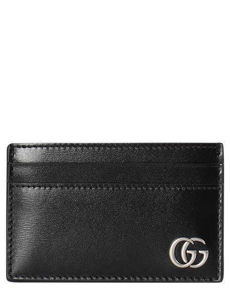 gucci kreditkartenetui herren|Kartenetui mit Gucci Logo in schwarzes Leder .